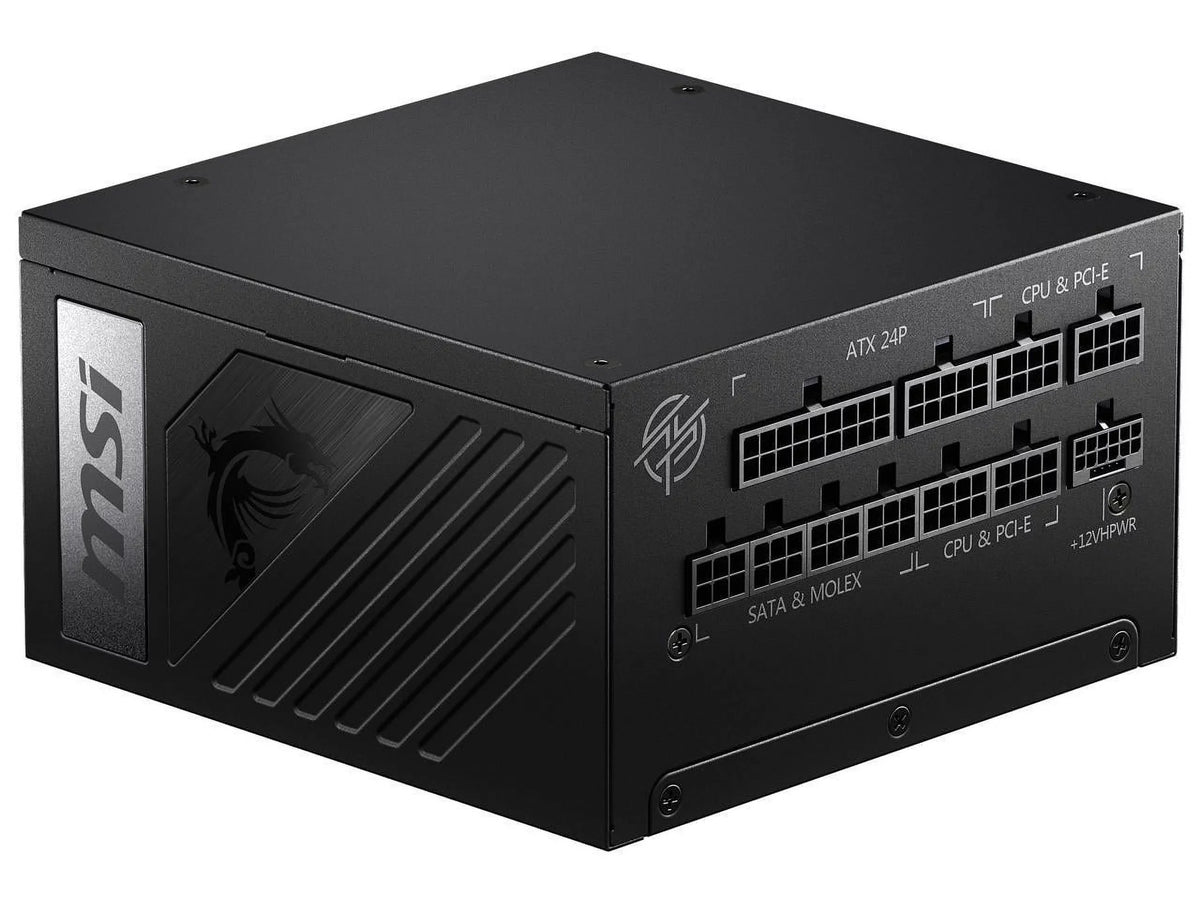 MSI - MPG A1000G PCIE 5.0, 80 GOLD Full Modular Gaming PSU, 12VHPWR Cable, 4080 4090 ATX 3.0 appropriate, 1000W Power Supply