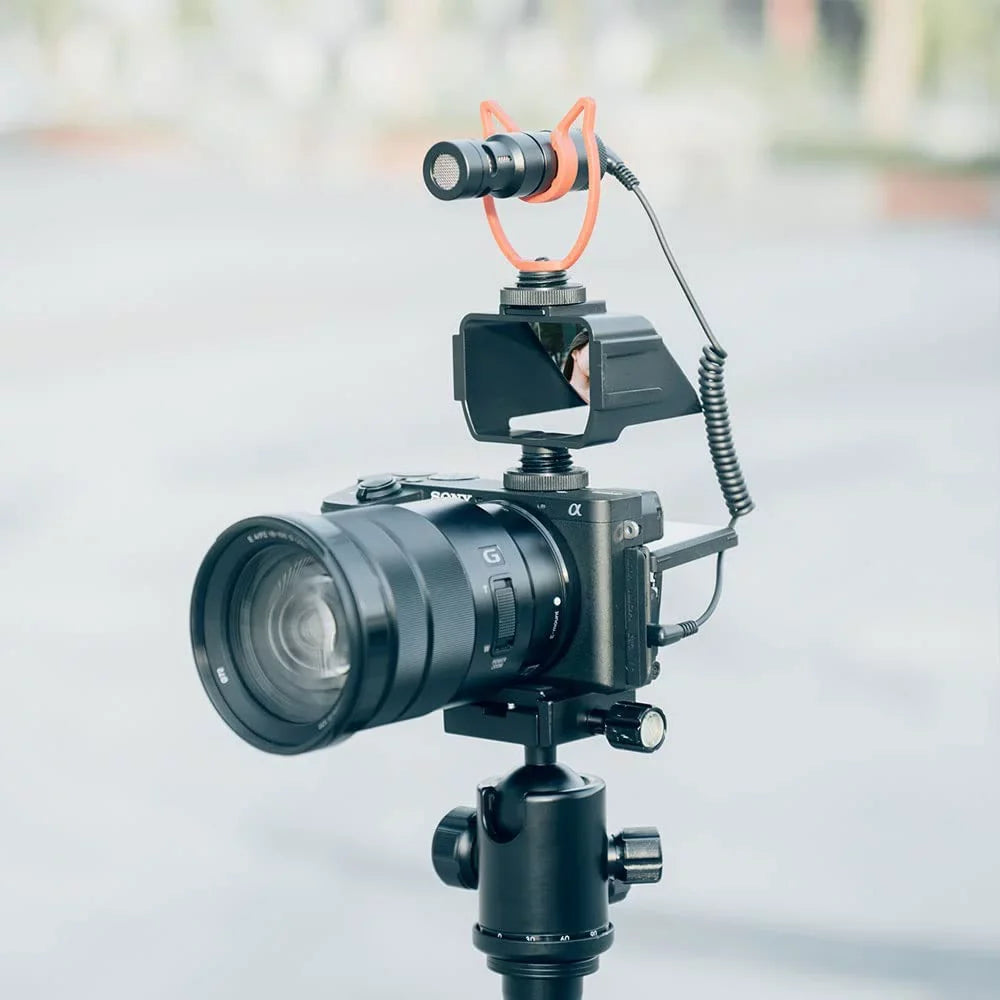Camera Vlog Selfie Flip Screen, Cold Shoe Mic Light Mount Adapter for  A7RIV A7RIII A7RII A7III A7II A6000 A6300