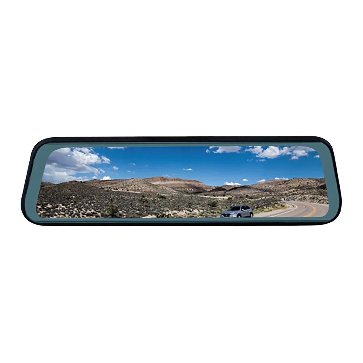 Black, LCD Full-Screen Rearview Mirror Monitor with Dual Mounting Options, VTM96M. BOYO Vision VTM96M, - 9.6-In