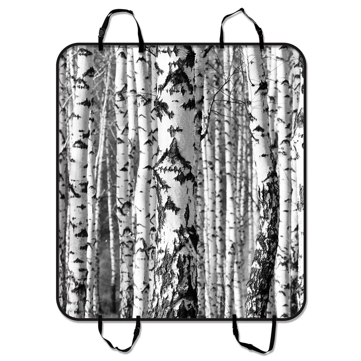 YKCG Birch Trees Trunks Pet Seat shield Car Seat shield for Pets Cargo Mats and Hammocks for Cars Trucks and SUVs 54x60 inches
