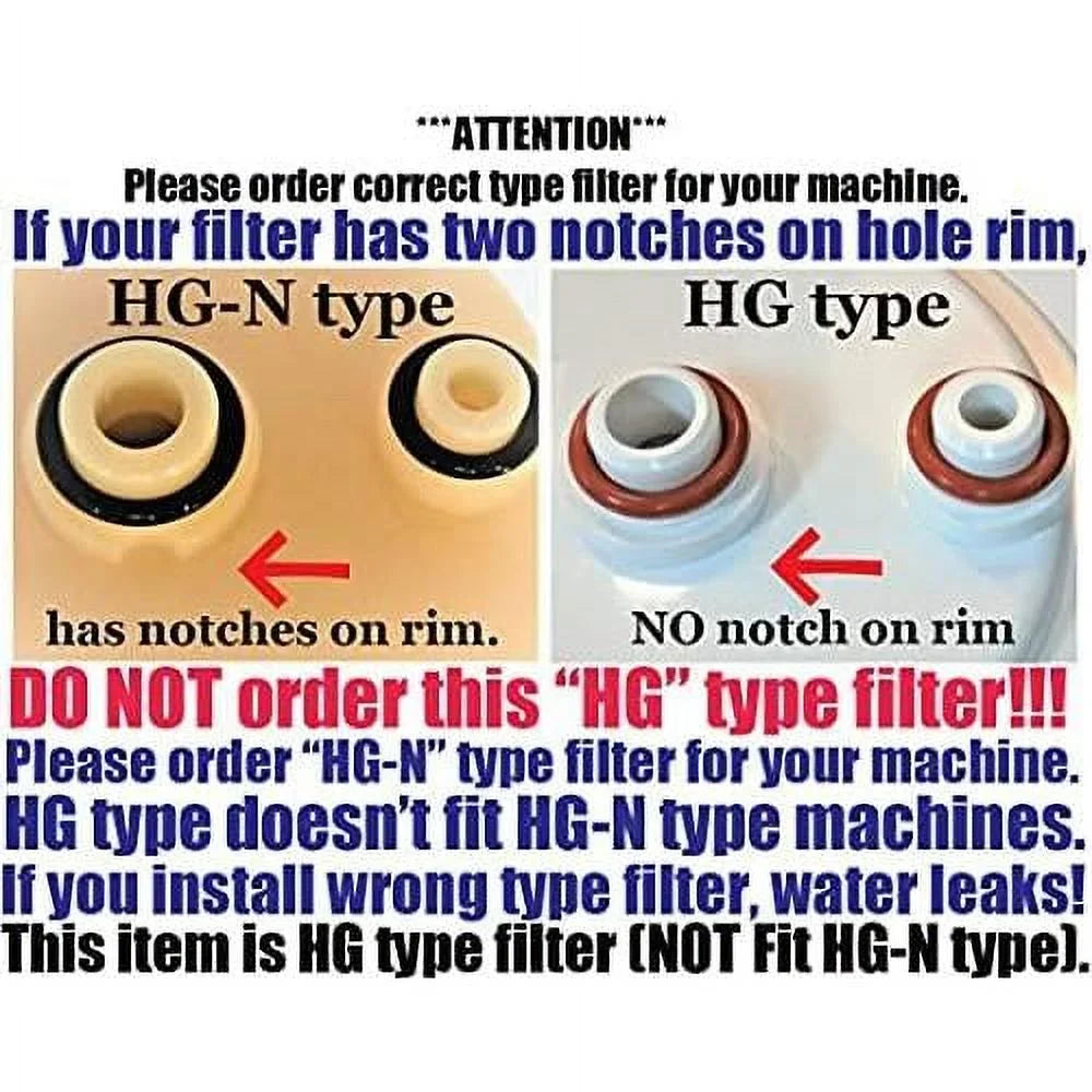 japan made hg type (not fit hg-n type) premium lead removal grade matching original pre 2010 model moisture filter(not suitable with hg-n type model sold after 2011)