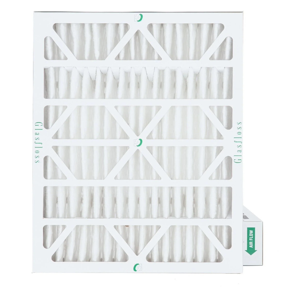 Actual Size: 19-3/8 x 23-3/8 x 3-3/4. 2 Pack of 20x24x4 MERV 13 Pleated 4" Inch Air Filters by Glasfloss