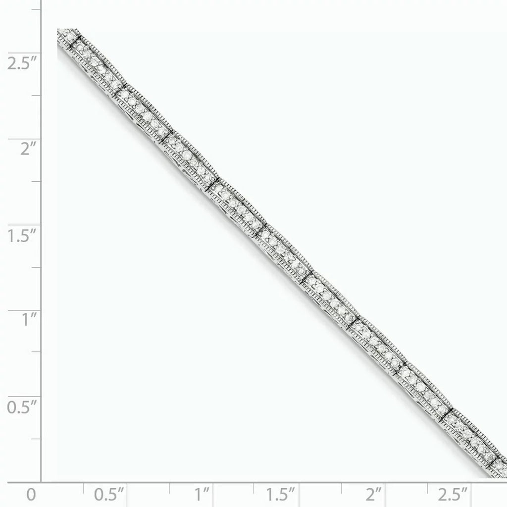 Carat Wt- 1.02ct. 14k White Gold Diamond Fancy Bracelet