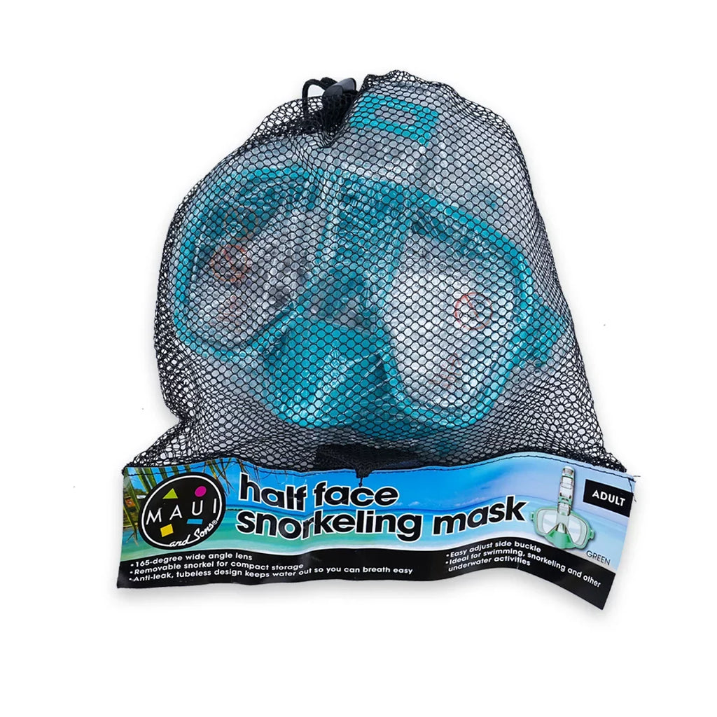 Maui and Sons Hi Half Snorkel Mask Blue