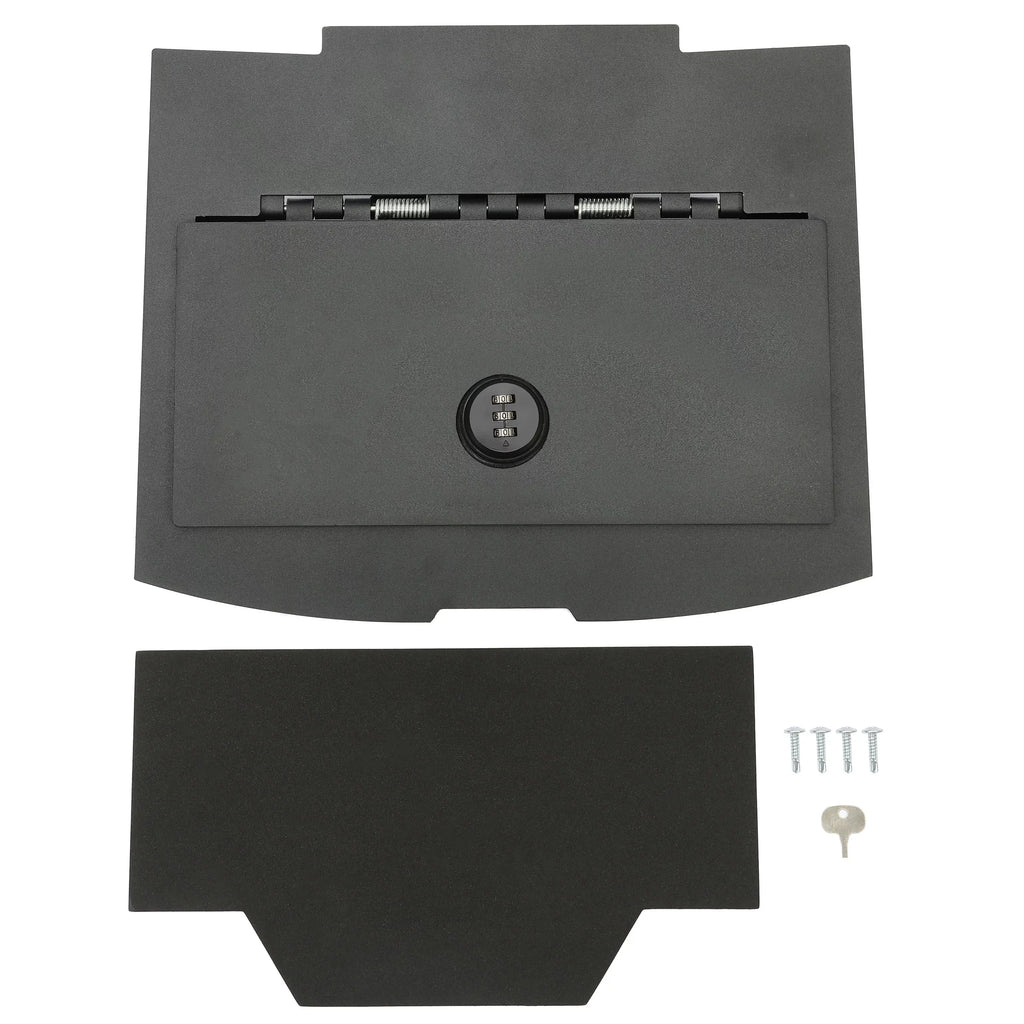 KOJEM Center Console Gun Safe Storage Box Console Vault for 2009-2018 Dodge Ram 1500 2500 3500  Lock Console Safe Vault