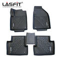 LASFIT Floor Mats for 2015-2021 Jeep Cherokee(Don't Fit Grand CHEROKEE), All elements Fit TPE Floor Liners Set, 1st and 2nd Row, Black
