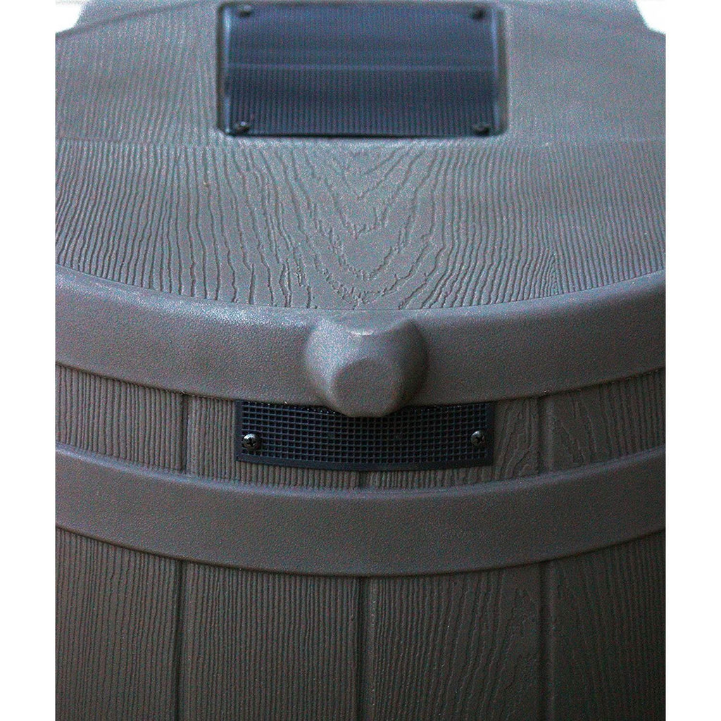 Good Ideas Rain Wizard 50 Gallon Rain Barrel aqua Collector, Oak (2 Pack)