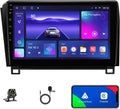 Android 12 Car Stereo Radio for  Tundra (07-13) Sequoia (08-17), 4+32GB GPS Navigation 10.1 Inch QLED Touchscreen Carplay/Android Auto DSP +AHD Camera
