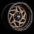 17 x 9 GD14 Gloss Bronze & Black Lip Wheels - 125.5 CB - 8 x 170R. D17987R25 14 in