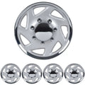 BDK  E-Series Style Hubcaps Wheel shield, 16" Chrome Replica protector, 4 Pieces
