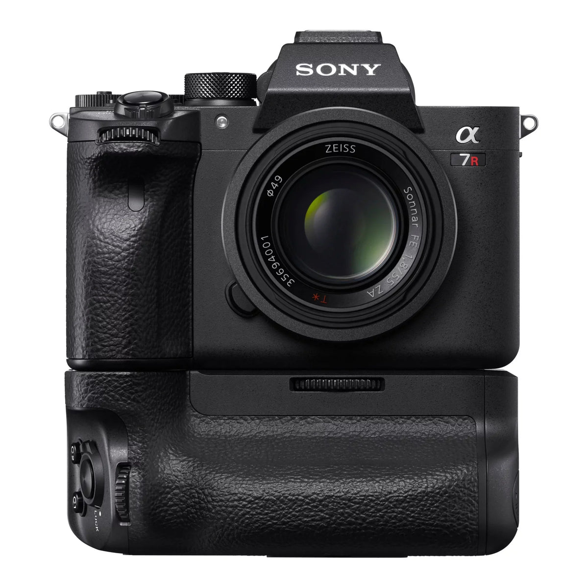 Vertical Grip for Alpha a7R IV Camera with 64GB SD Card Bundle