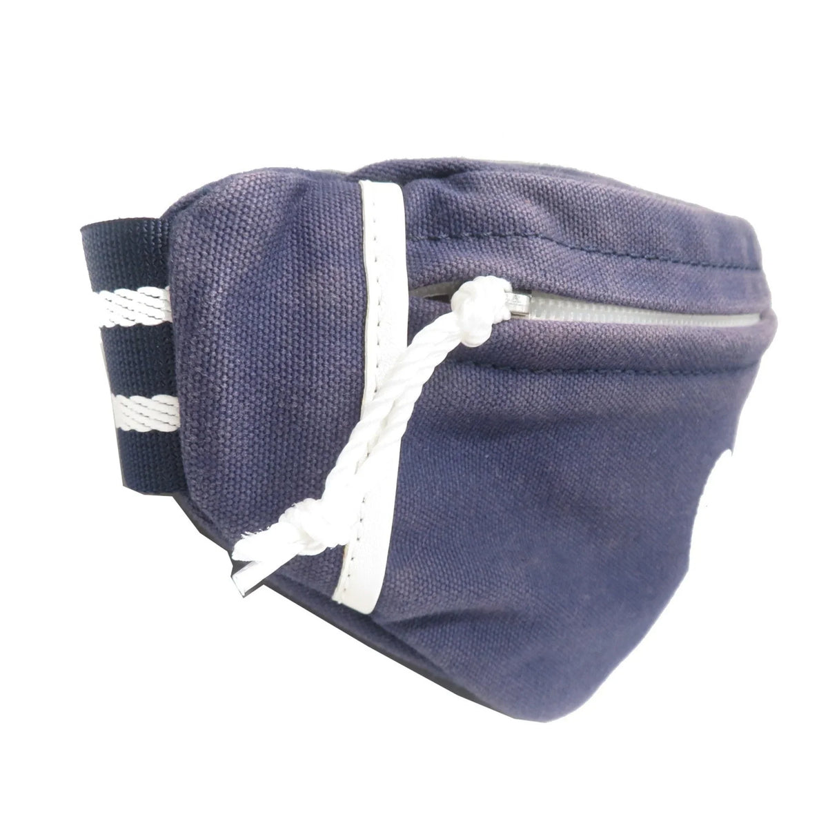 Pre-Owned CHANEL Sportsline Waist Bag Body Navy/White Canvas Women's Men's (Good)