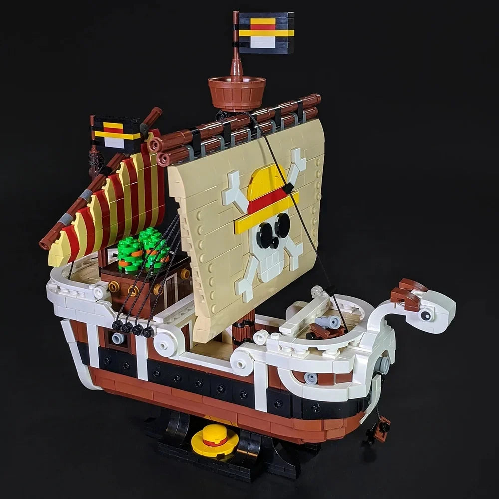 Going Merry craft Building Block Sets Maritime Adventures Anime Pirate Ship Brick Toy Model for Kids Adults