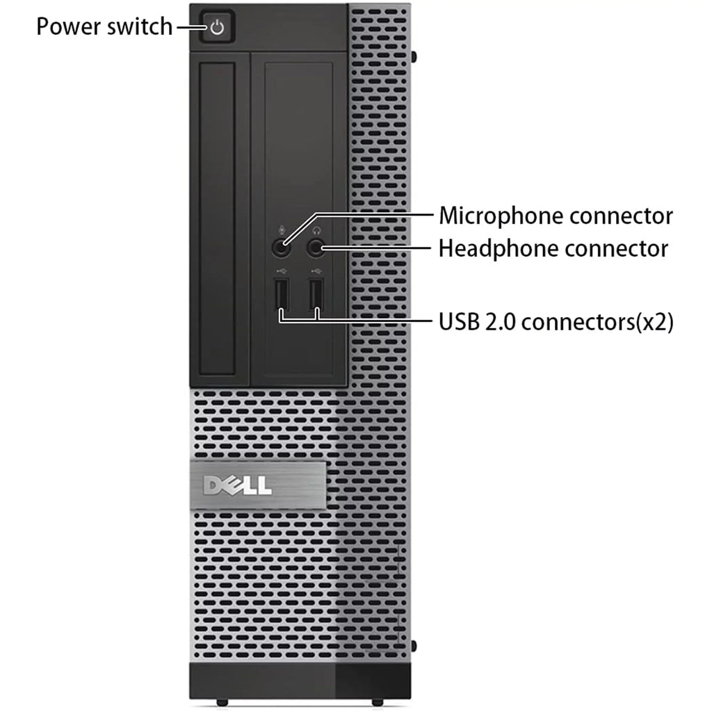 OptiPlex 9010 Desktop Computer PC, 3.20 GHz  i5 Quad Core Gen 3, 16GB DDR3 RAM, 512SSD SATA Hard Drive, Windows 11 Professional 64bit (Monitor Not Included) - Used