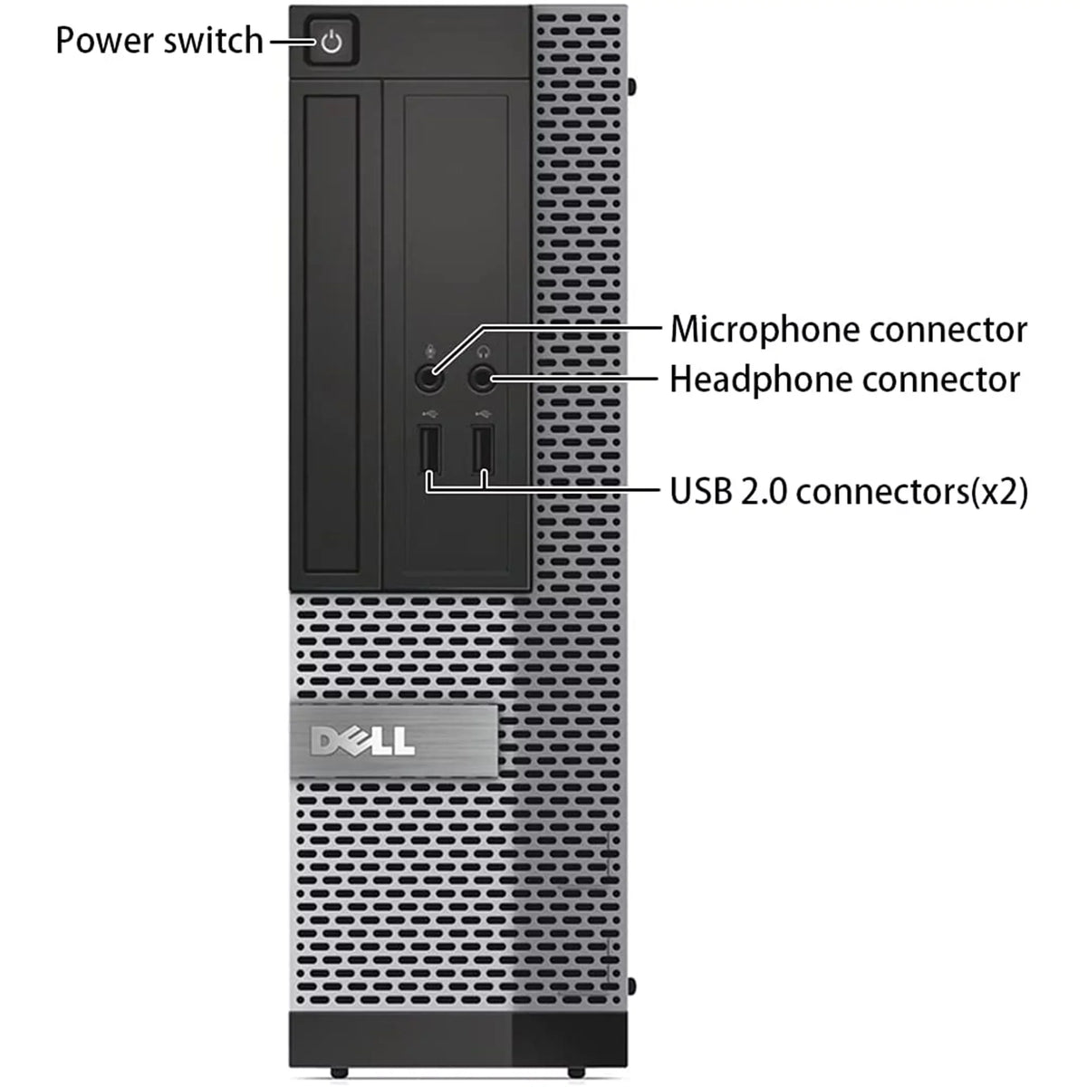 OptiPlex 9010 Desktop Computer PC, 3.20 GHz  i5 Quad Core Gen 3, 16GB DDR3 RAM, 512SSD SATA Hard Drive, Windows 11 Professional 64bit (Monitor Not Included) - Used