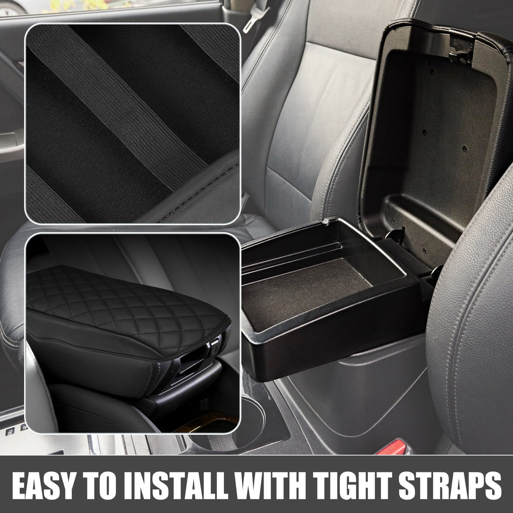 Unique Bargains Car Center Console Pad Waterproof Armrest Seat Box shield Protector for  Bronco Sport 2020-2023 Black