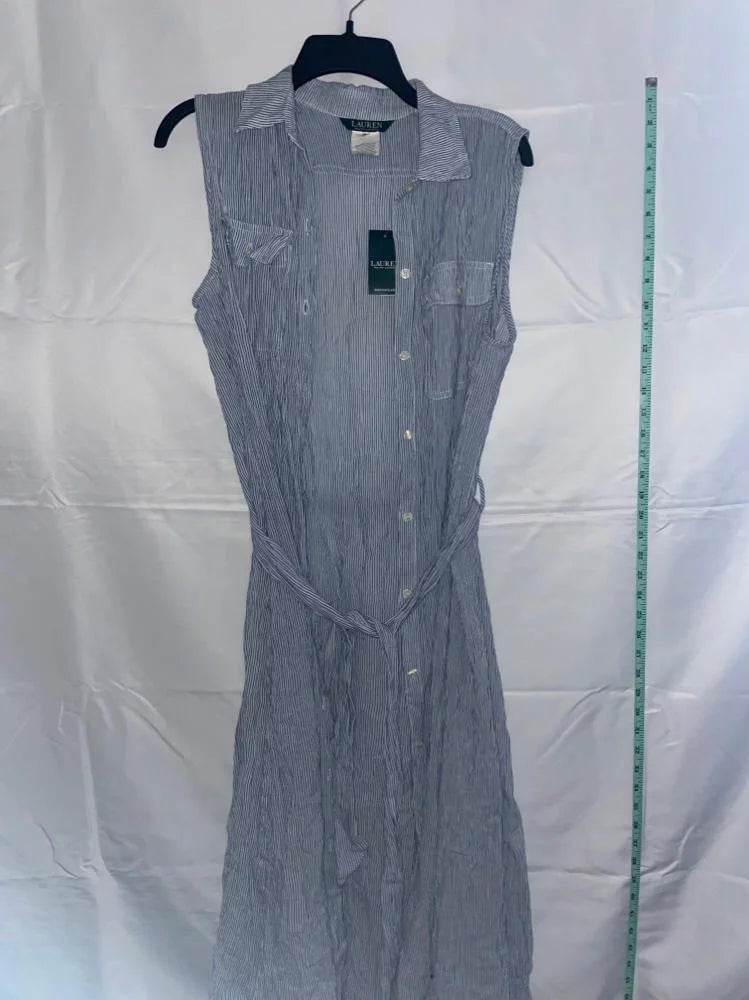 MSRP $128 Ralph Lauren Womens Swim wrap-Up Maxi - All Blue Size Small