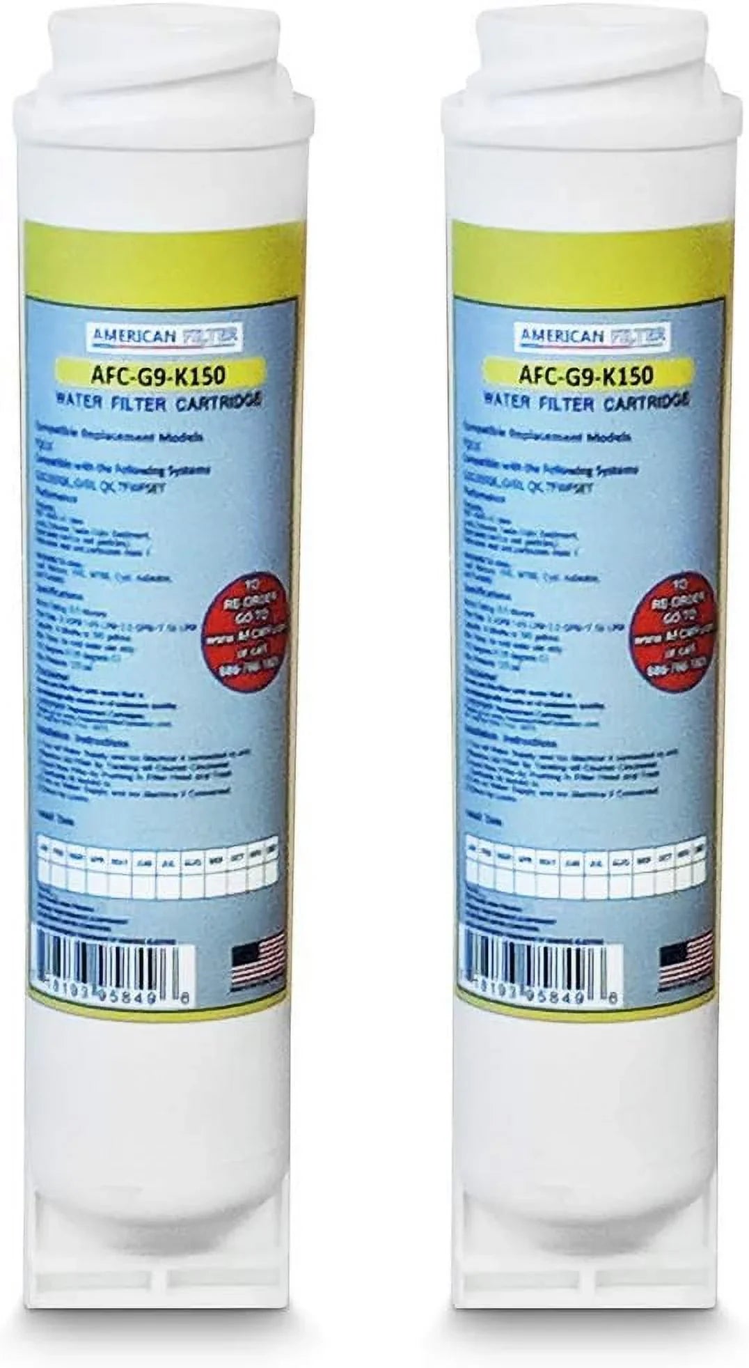 2 Pack AFC Brand, aqua Filter, suitable With (R) FQK1K Filter Made In The USA!!