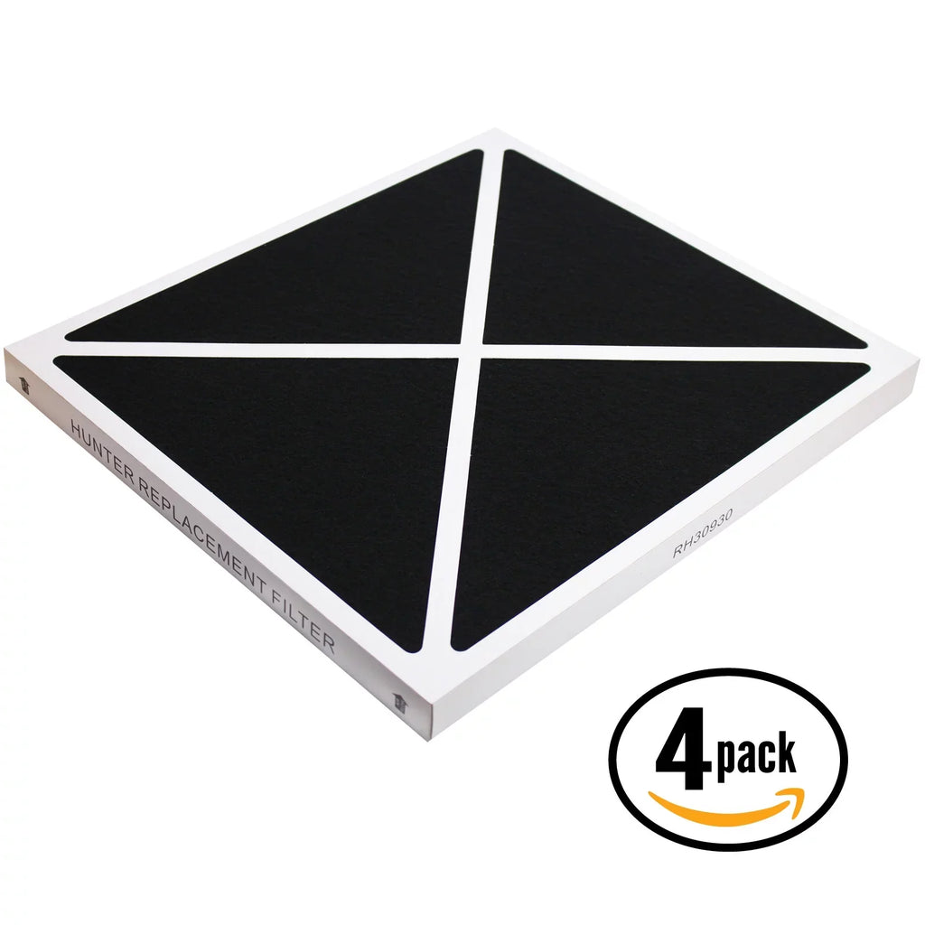 4-Pack Replacement Hunter 30377 Air Purifier Filter - suitable Hunter 30930 Air Filter