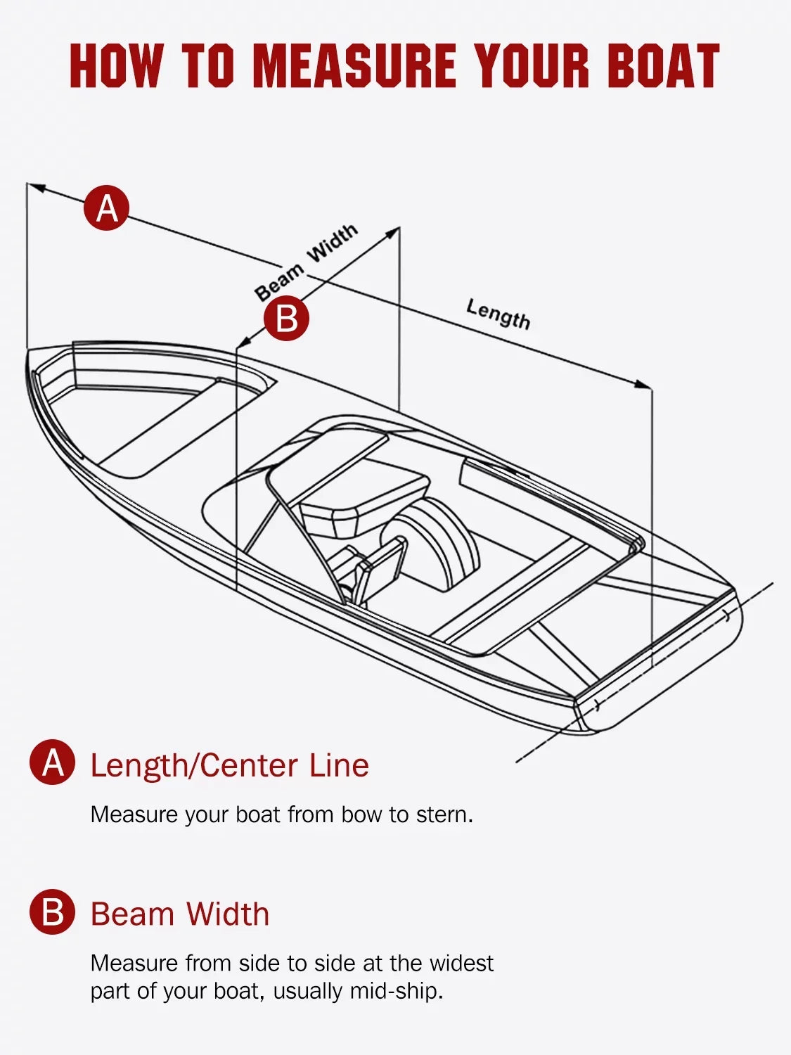 AngLink 17 - 19 ft Waterproof ship protector - 600D Heavy Duty Polyester Oxford Bass Runabout ship shield, Durable and Tear Proof, All atmospheric conditions Protection Fits V-Hull, TRI-Hull, Pro-Style | Beige