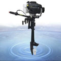 Miumaeov Outboard Trolling Motor 3.6HP 2 Stroke Inflatable Shaft Fishing ship Engine Propeller CDI Control Air Cooling System Heavy Duty Tiller Shaft