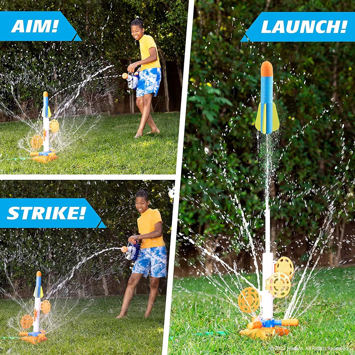 NERF Super Soaker SkyBlast Target Sprinkler for Kids Outdoor Play – Summer moisture Games
