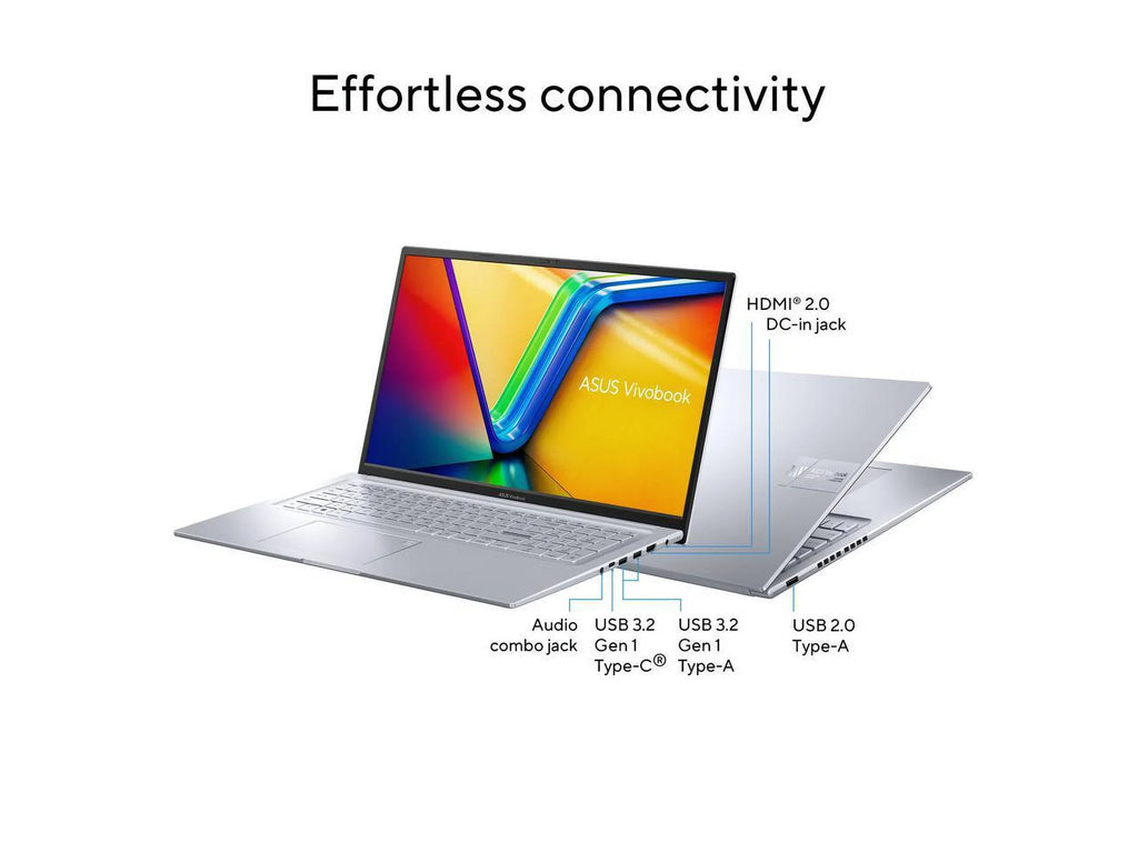 2023  Vivobook 17X Laptop, 17.3” FHD Display,  Core i9-13900H CPU, 16GB RAM, 1TB SSD, Windows 11 Home, Transparent Silver, K3704VA-DH96-S