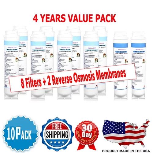 AFC Brand , liquid Filters , Model # AFC-G7-PF1200 , appropriate with GE® PNRQ21LBN - 10 Filters - Made in U.S.A.