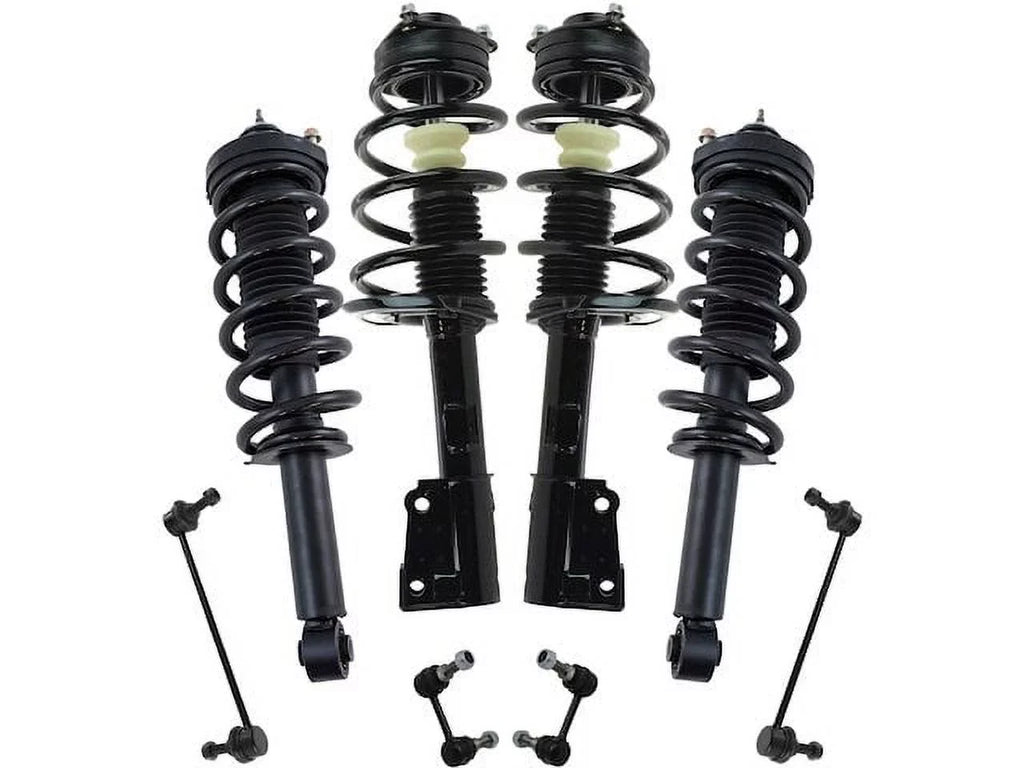 Front and Rear Strut Coil Spring and Sway Bar Link Kit - 8 Piece - appropriate with 2009 - 2018 Dodge Journey 3.5L 3.6L V6 2010 2011 2012 2013 2014 2015 2016 2017