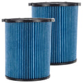 2 Pack 3-Layer Fine Dust Cartridge Filter Replacement Part 72952 matching with RIDGID VF5000, 5-20 Gallon Wet & Dry Vacuums, Washable & Reusable