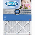 MERV 13 Pleated Air Filter , 90 Days - Quantity 6. BestAir B1-2030-13-6 20x30 x 1 In