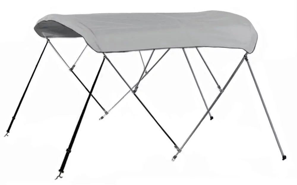 Long Gray. New Pontoon Bimini Top craft wrap 4 Bow 54" H 67" - 72" W 8 ft
