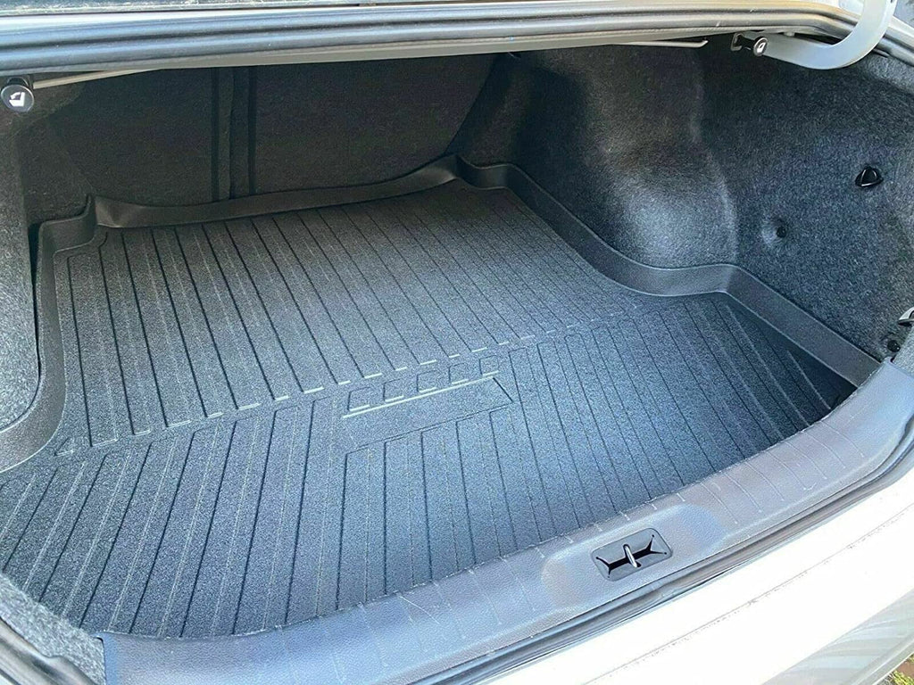 EACCESSORIES EA Cargo Liner – Trunk Mat for Nissan Altima 2013-2023 – climate-immune Trunk Mats for Cars with Raised Lip – Non-Slip Car Trunk Mat Rubber – Easy to Install – Laser Pre-Cut Design
