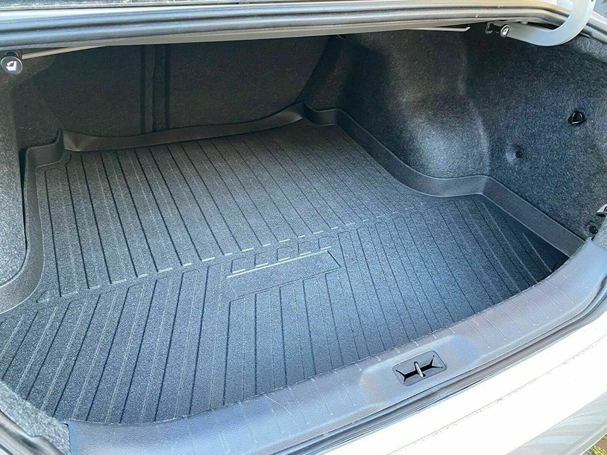 EACCESSORIES EA Cargo Liner – Trunk Mat for Nissan Altima 2013-2023 – climate-immune Trunk Mats for Cars with Raised Lip – Non-Slip Car Trunk Mat Rubber – Easy to Install – Laser Pre-Cut Design