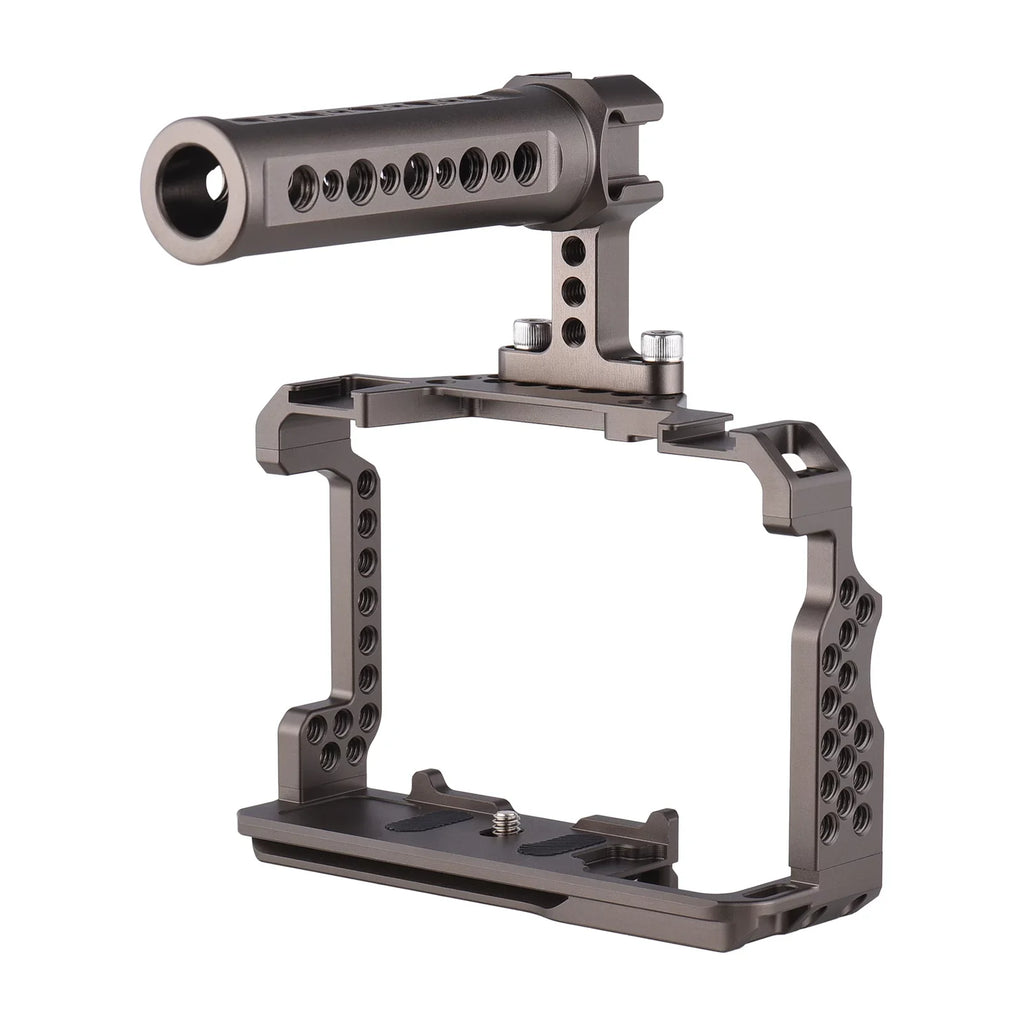 Andoer Aluminum Alloy Camera Cage Kit with Video Rig Handle Grip Replacement for  A7R III/ A7 II/ A7III
