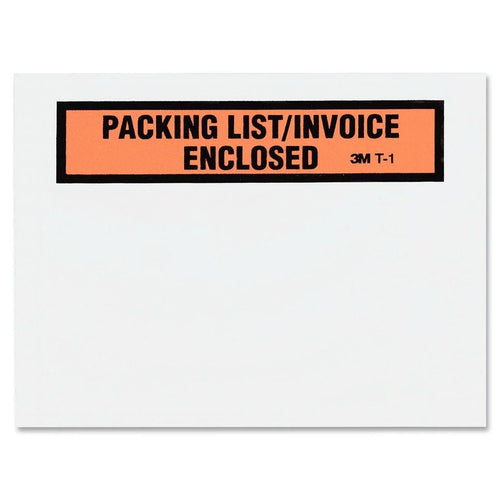 3M Top Print Self-Adhesive Packing List Envelope, 4.5" x 5.5", White, 1000-Count