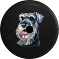 2018 2019 Wrangler JL Backup Camera Schnauzer Dog Lover Adopt Rescue Spare Tire wrap for Jeep RV 33 Inch