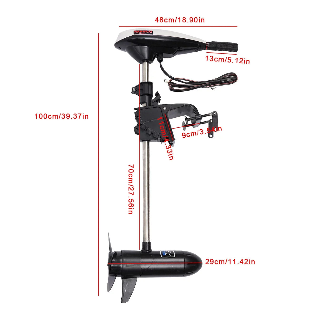 12V Electric Trolling Motor Outboard Motor Engine Fishing ship Kayak Engine