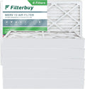 Filterbuy 12x18x4 MERV 13 Pleated HVAC AC Furnace Air Filters (6-Pack)