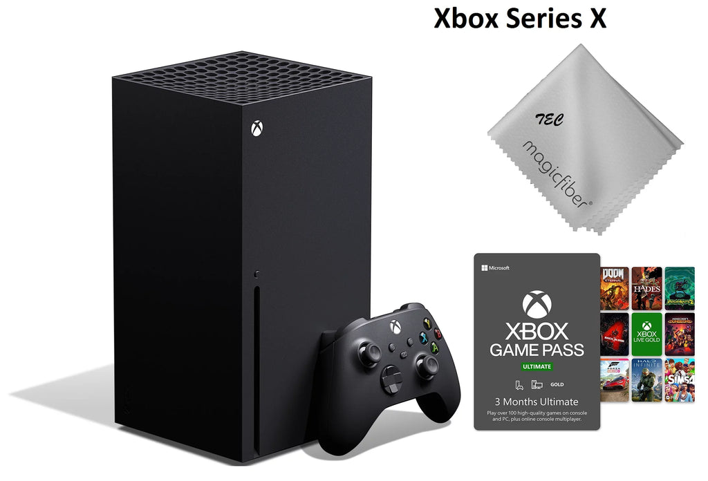 TEC Newest - Xbox -Series- -X- Gaming Console - 1TB SSD Black With 3-Month Game Pass Bundle