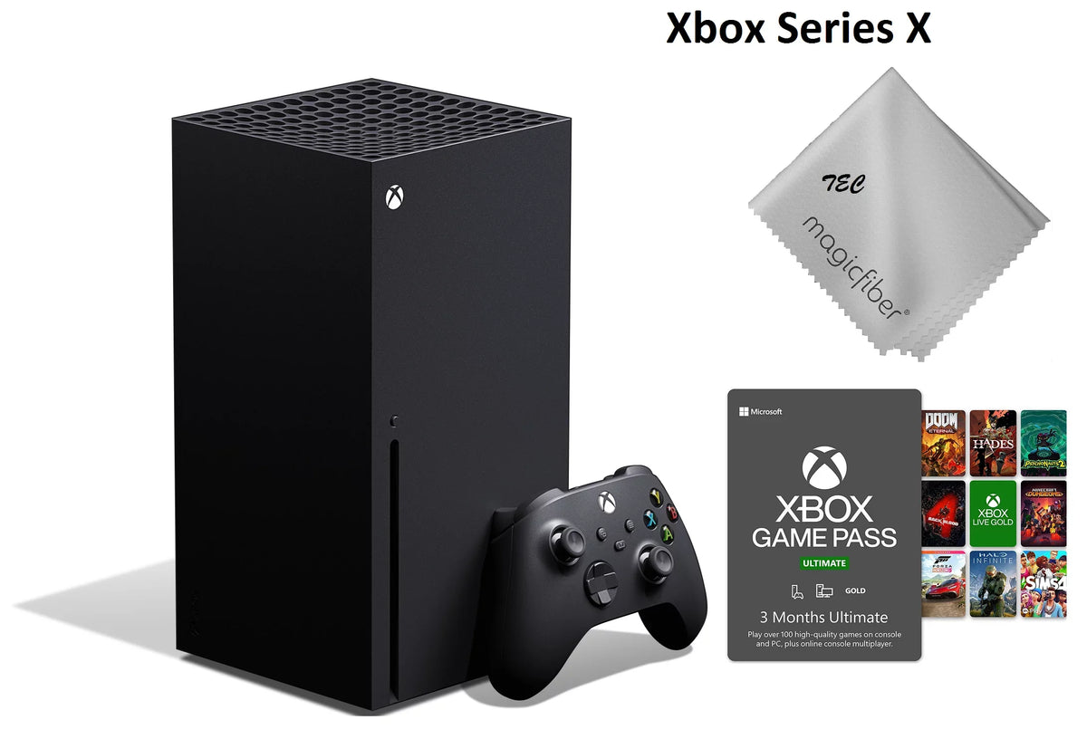 TEC Newest - Xbox -Series- -X- Gaming Console - 1TB SSD Black With 3-Month Game Pass Bundle