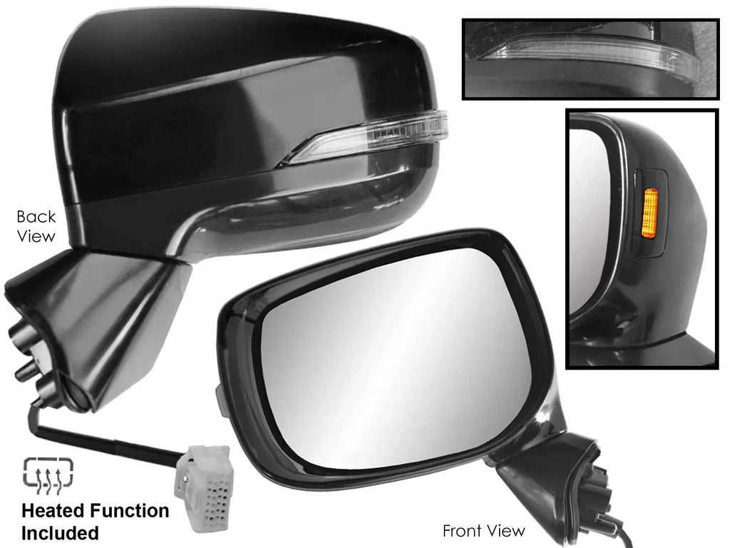 APA Replacement Rear View Mirror for 2019 2020 2021 2022 FORESTER Power Heated with Turn Signal Blind Spot Detection Paint to Match Cap Driver Left Side 91036SJ580 SU1320170