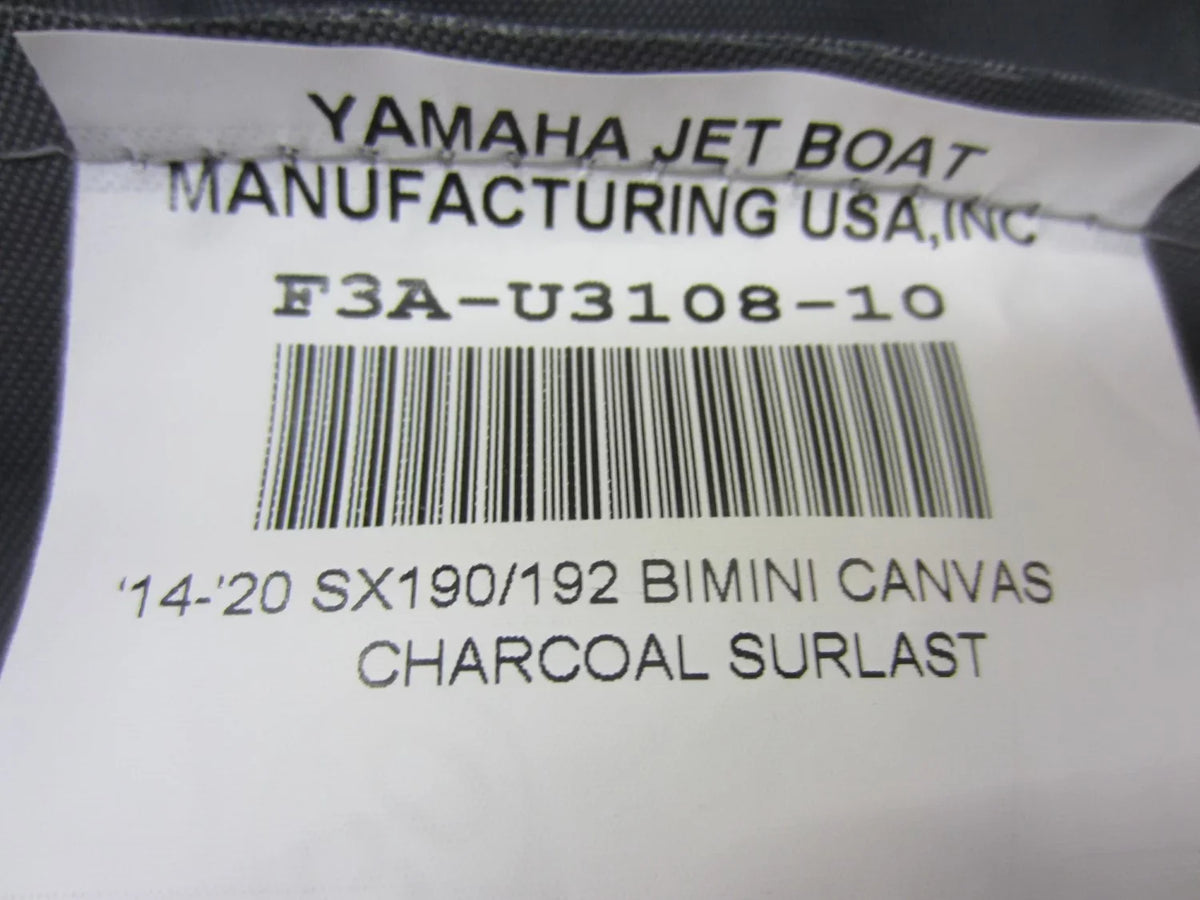 Yamaha New OEM Bimini Top protector Boot Black, F4C-U3119-00-00