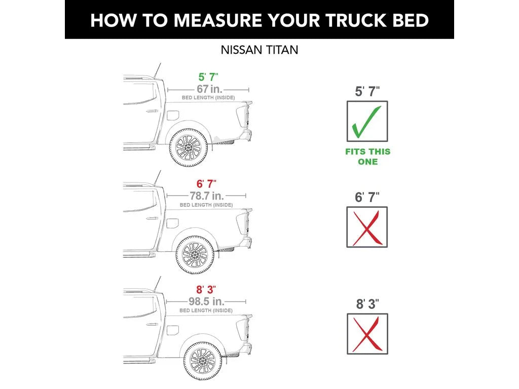 BAK by RealTruck BAKFlip MX4 Hard Folding Truck Bed Tonneau shield | 448525 | matching with 2017 - 2023 Nissan Titan 5' 7" Bed (67")