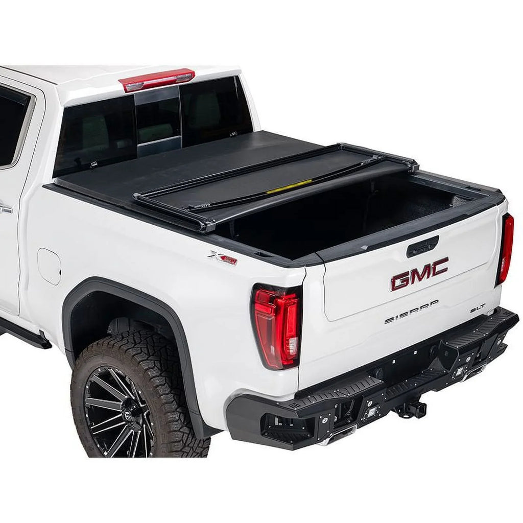 Gator by RealTruck SFX Tri-Fold Tonneau protector appropriate with 2022-2024  Tundra 6'7" Bed w/ Deck Rail System