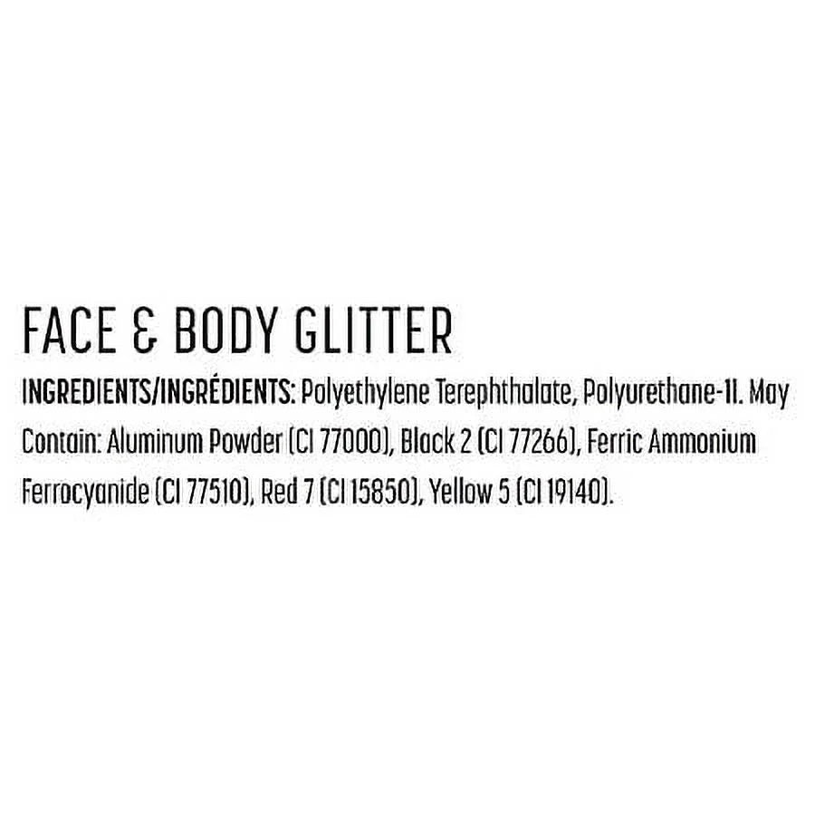 NYX Professional Makeup Face & Body Glitter, Silver 0.08 oz Pack of 2