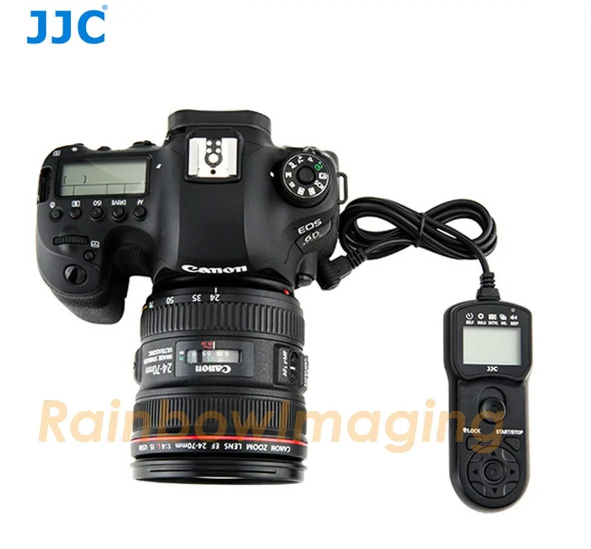 JJC TM-A Intervalometer Timer Remote Shutter Cord for  EOS 1D 1D C 1D Mark II III IV II N 1Ds Mark II III 1D X 1D X Mark II 5D Mark II III IV 5DS 5DS R 6D 6D Mark II 7D 7D Mark II 50D EOS R5
