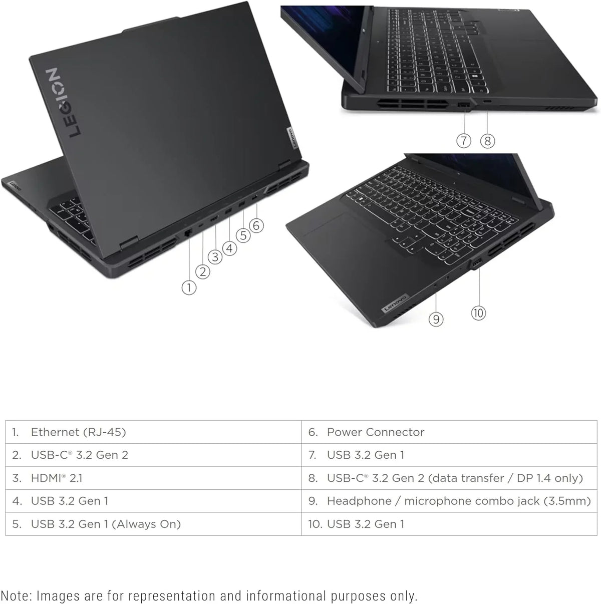 Legion Pro 5i Gaming Laptop, 13th Gen  Core i7-13700HX, 32 GB DDR5 Ram, 1 TB PCIe SSD, 16" WQXGA(2560x1600), Nvidia Geforce RTX 4060, Windows 11 Home