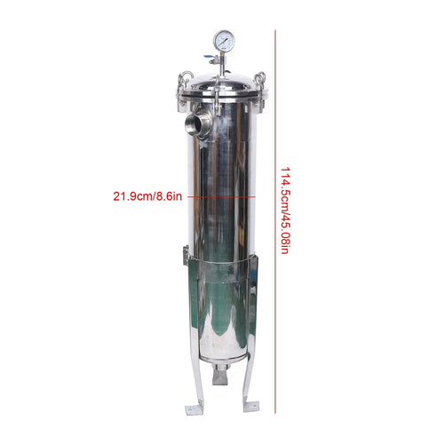 2" 150PSI Bag Filter Housing Pressure Fluid Filter Industrial Stainless Steel Filter