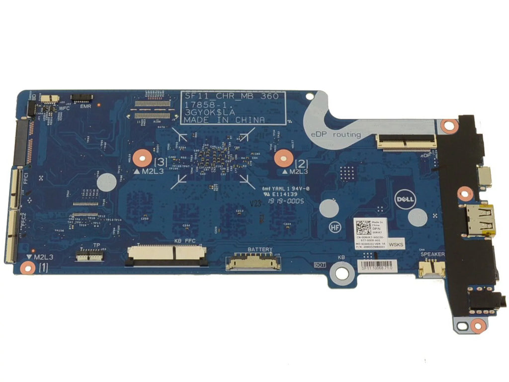 OEM Chromebook 11 5190 2-in-1 Motherboard  Celeron N3350 1.1GHz 0NVK7 - New